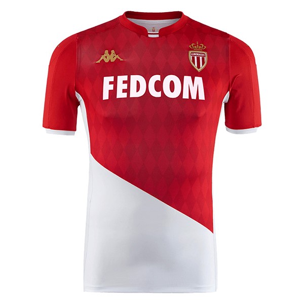 Tailandia Camiseta AS Monaco 1ª Kit 2019 2020 Rojo Blanco